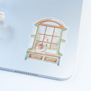 Beautiful handmade Cozy Desk Vinyl Sticker stationery - created by Lettoon