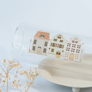 Beautiful handmade Cozy Houses Vinyl Sticker stationery - created by Lettoon
