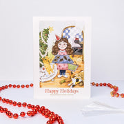 Everything Under Control Christmas card, English front: Happy Holidays (Everything is under control)