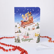 In Case We Don't Stop Christmas card, Dutch front: Fijne Feestdagen