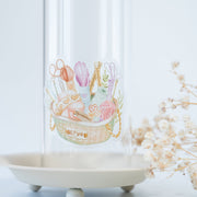 Beautiful handmade Knitting Basket Vinyl Sticker stationery - created by Lettoon
