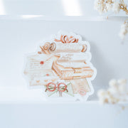 Beautiful handmade Love Writing Vinyl Sticker stationery - created by Lettoon