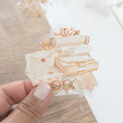 Beautiful handmade Love Writing Vinyl Sticker stationery - created by Lettoon