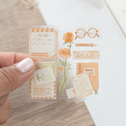 Beautiful handmade My Essentials Vinyl Sticker stationery - created by Lettoon