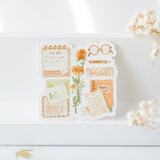 Beautiful handmade My Essentials Vinyl Sticker stationery - created by Lettoon