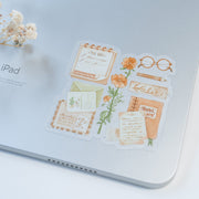 Beautiful handmade My Essentials Vinyl Sticker stationery - created by Lettoon