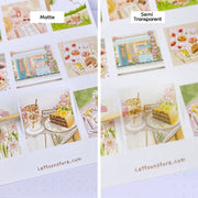Premium Handmade Sticker Sheet Happy Summer Day 105mm x 148mm -  2 sheets on the table