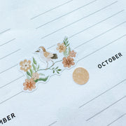 Premium Handmade Sticker Sheet Summer Breeze 105mm x 148mm - a piece on the notebook