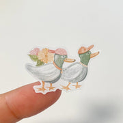 Premium Handmade Sticker Sheet Summer Breeze 105mm x 148mm - a piece on the finger