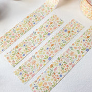 Premium Handmade Washi Tape Blooming Flower 15mm x 10m - 4 pieces