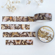 Premium Handmade Washi Tape Butterfly 15mm x 10m - 4 pieces and 2 washi tapes on the table with a white flower branch