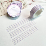 Premium Handmade Washi Tape Cotton Candy 15mm x 10m - 3 pieces and 3 washi tapes on the table with a pink flower branch and chapter sheet