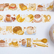 Premium Handmade Washi Tape Morning Poetry 15mm x 10m - 4 pieces of washi tapes on the table
