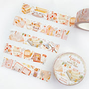Premium Handmade Washi Tape Reading Time 15mm x 10m - 2 washi tapes on the table