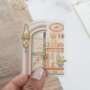 Beautiful handmade Safe Space Vinyl Sticker stationery - created by Lettoon