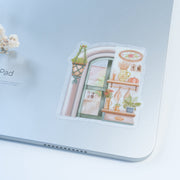 Beautiful handmade Safe Space Vinyl Sticker stationery - created by Lettoon