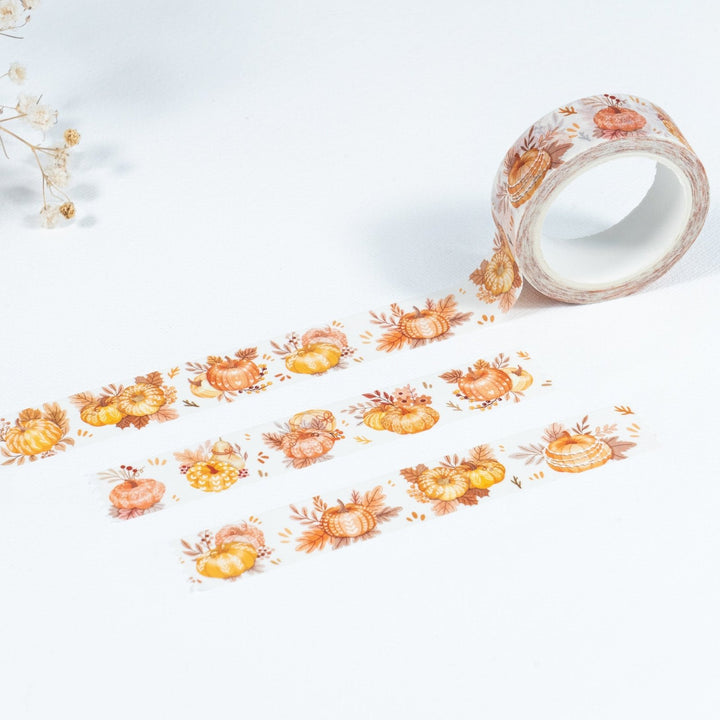 Beautiful handmade Sweet Pumpkin Washi Tape stationery - created by Lettoon