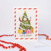 You Wanted a Tree Christmas card, Dutch front: Je wou een kerstboom? Hier ben ik dan.