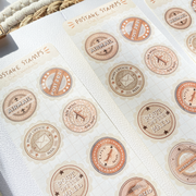 Beautiful handmade Postage Stamps stationery - created by LETTOOn