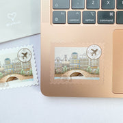 Beautiful handmade Amsterdam Stamp stationery - created by Lettoon