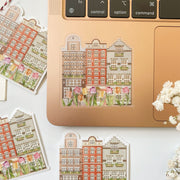 Beautiful handmade Amsterdam Tulip stationery - created by Lettoon
