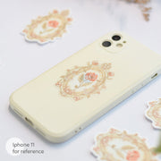 Beautiful handmade Antique Flower Frame stationery - created by Lettoon