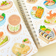 Beautiful handmade Asian Food stationery - created by LETTOOn