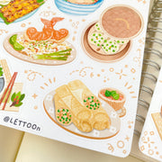 Beautiful handmade Asian Food stationery - created by LETTOOn