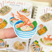 Beautiful handmade Asian Food stationery - created by LETTOOn