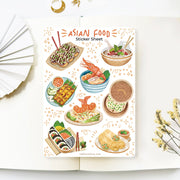 Beautiful handmade Asian Food stationery - created by LETTOOn