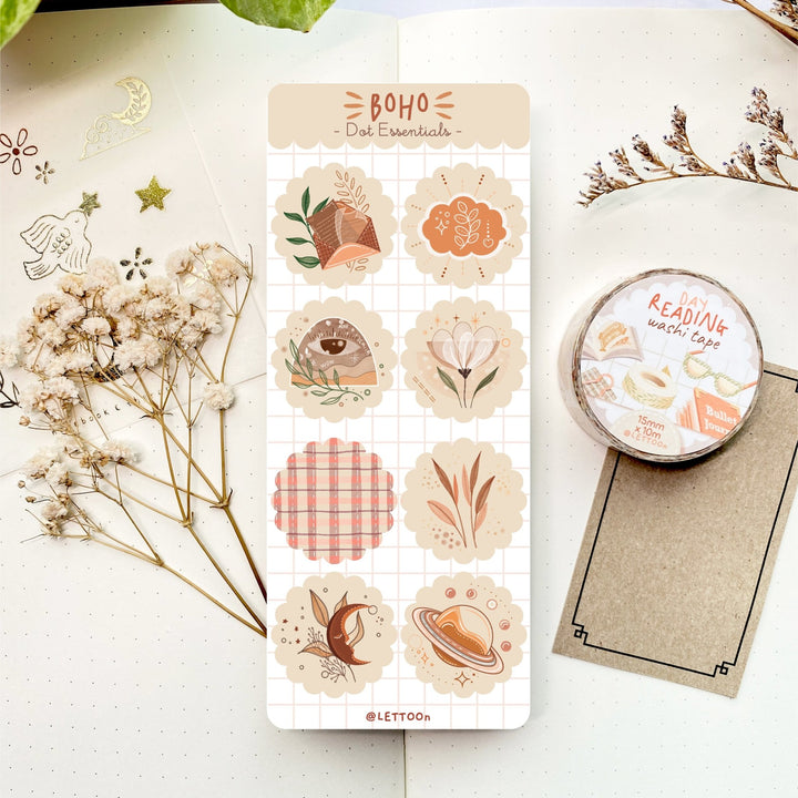 Beautiful handmade Boho stationery - created by Lettoon