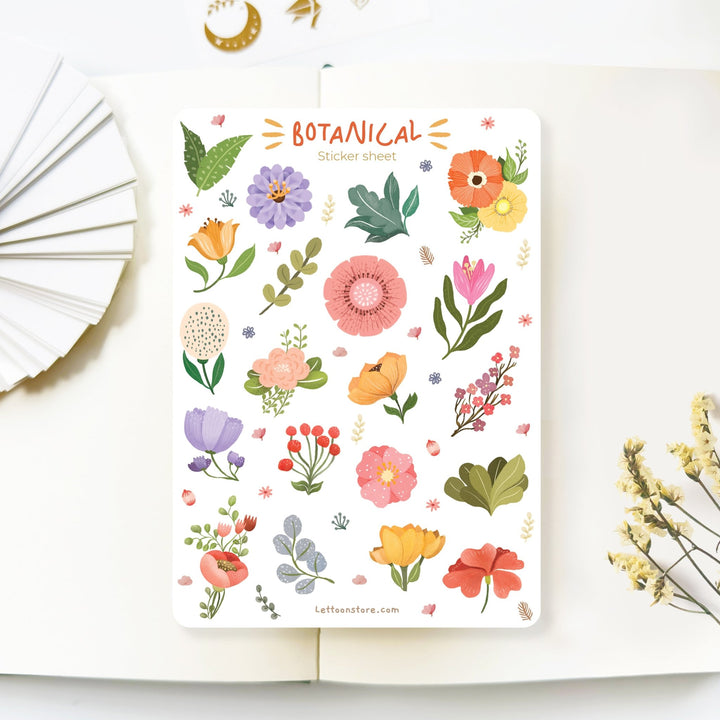 Beautiful handmade Botanical stationery - created by Lettoon