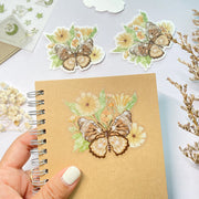 Beautiful handmade Botanical Butterfly stationery - created by Lettoon