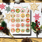 Beautiful handmade Christmas Stamps stationery - created by Lettoon