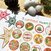 Beautiful handmade Christmas Stamps stationery - created by Lettoon