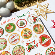 Beautiful handmade Christmas Stamps stationery - created by Lettoon