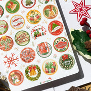 Beautiful handmade Christmas Stamps stationery - created by Lettoon