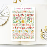 Beautiful handmade Colourful Flower Washi Tape stationery - created by LETTOOn