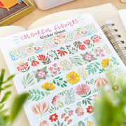 Beautiful handmade Colourful Flower Washi Tape stationery - created by LETTOOn