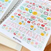 Beautiful handmade Colourful Flower Washi Tape stationery - created by LETTOOn