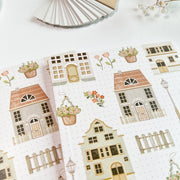 Beautiful handmade Dot Grid Notebook - Cozy House (Pre-Order) stationery - created by Lettoon