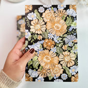 Beautiful handmade Dot Grid Notebook - Dark Botanical (Pre-Order) stationery - created by Lettoon
