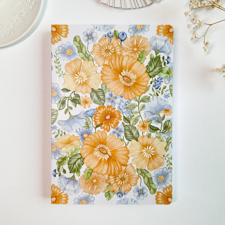 Beautiful handmade Dot Grid Notebook - Light Botanical (Pre-Order) stationery - created by Lettoon