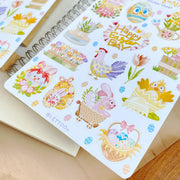 Beautiful handmade Easter Bunny stationery - created by LETTOOn