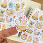 Beautiful handmade Easter Bunny stationery - created by LETTOOn