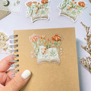 Beautiful handmade Floral Book stationery - created by Lettoon