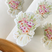 Beautiful handmade Flower Bouquet stationery - created by Lettoon