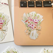 Beautiful handmade Flower Bouquet stationery - created by Lettoon