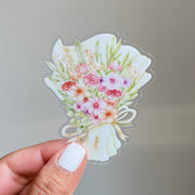 Beautiful handmade Flower Bouquet stationery - created by Lettoon