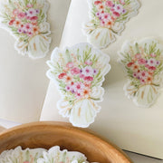 Beautiful handmade Flower Bouquet stationery - created by Lettoon